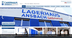 Desktop Screenshot of lagerhaus-ansbach.de